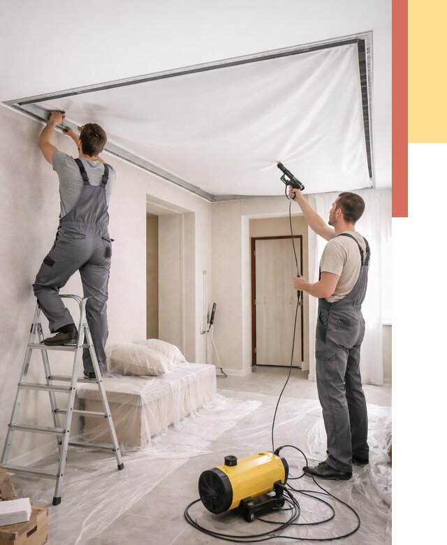 Монтаж натяжного потолка в прихожей в Сергиевом Посаде от 2712 руб. под ключ | ОТДЕЛОЧНИК-Сгп