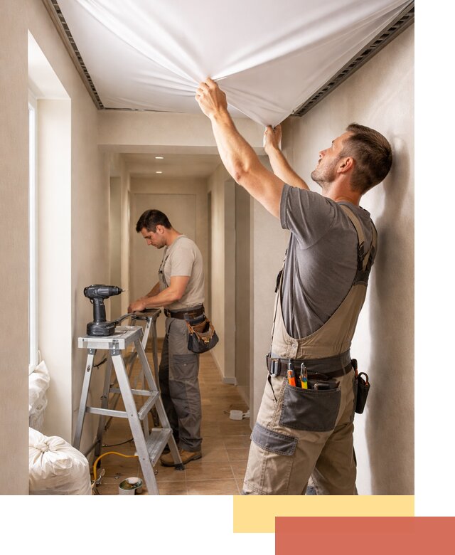 Монтаж натяжного потолка в прихожей в Сергиевом Посаде