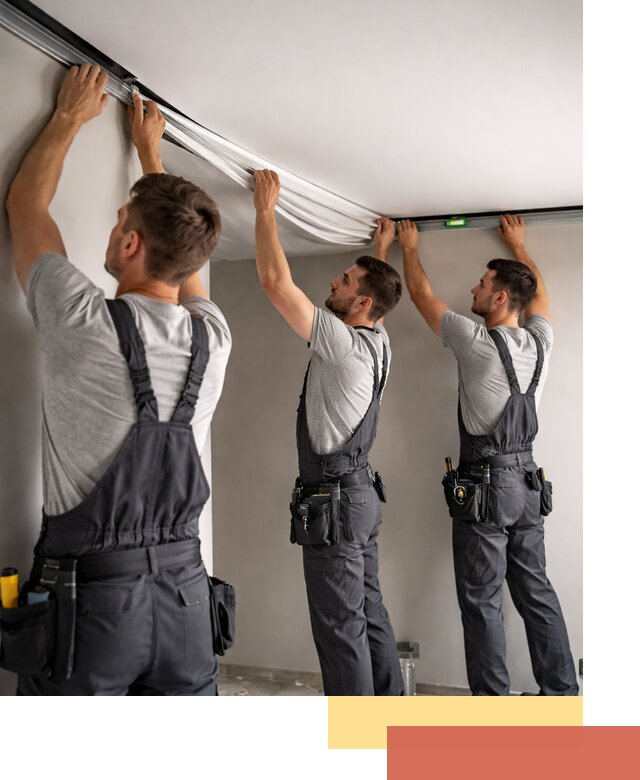 Теневые натяжные потолки в Сергиевом Посаде: монтаж и отделка быстро и качественно