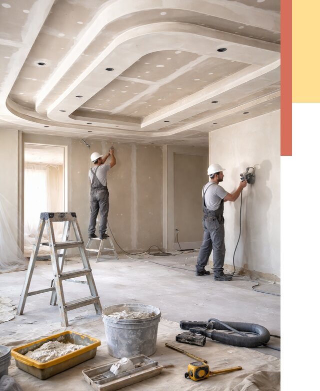 Многоуровневый потолок из гипсокартона в Сергиевом Посаде от 768 руб. под ключ | ОТДЕЛОЧНИК-Сгп