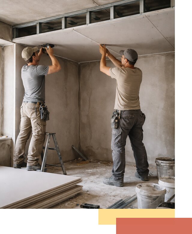 Короб из гипсокартона на потолке под ключ в Сергиевом Посаде