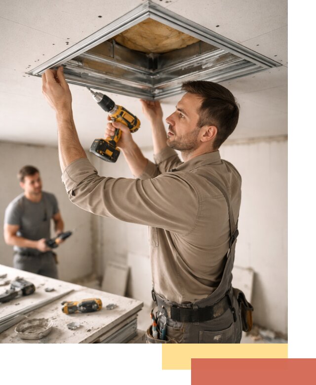 Монтаж люка в потолок из ГКЛ в Сергиевом Посаде