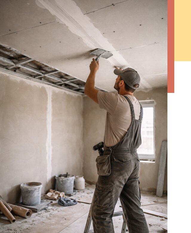 Ремонт потолка из гипсокартона в Сергиевом Посаде от 665 руб./м² — быстро и недорого | ОТДЕЛОЧНИК-Сгп