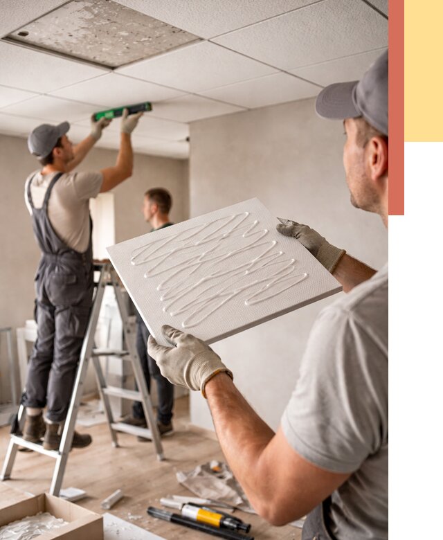 Монтаж потолочной плитки в Сергиевом Посаде от 4605 руб. — быстро и недорого | ОТДЕЛОЧНИК-Сгп