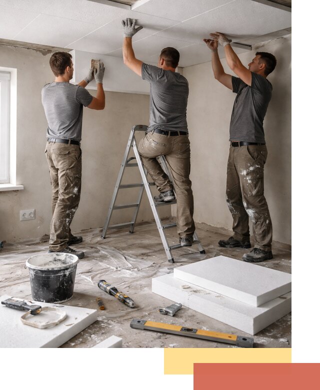 Утепление потолка пенопластом в Сергиевом Посаде быстро и качественно